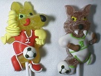 オオカミデザインのゼリー
