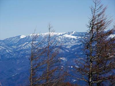 美ヶ原(2034m) 撮影場所:入笠山頂上 撮影日時:2015/01/29 Highslide JS