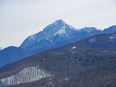 甲斐駒ケ岳(2967m) 撮影場所:入笠山頂上 撮影日時:2015/01/29 Highslide JS